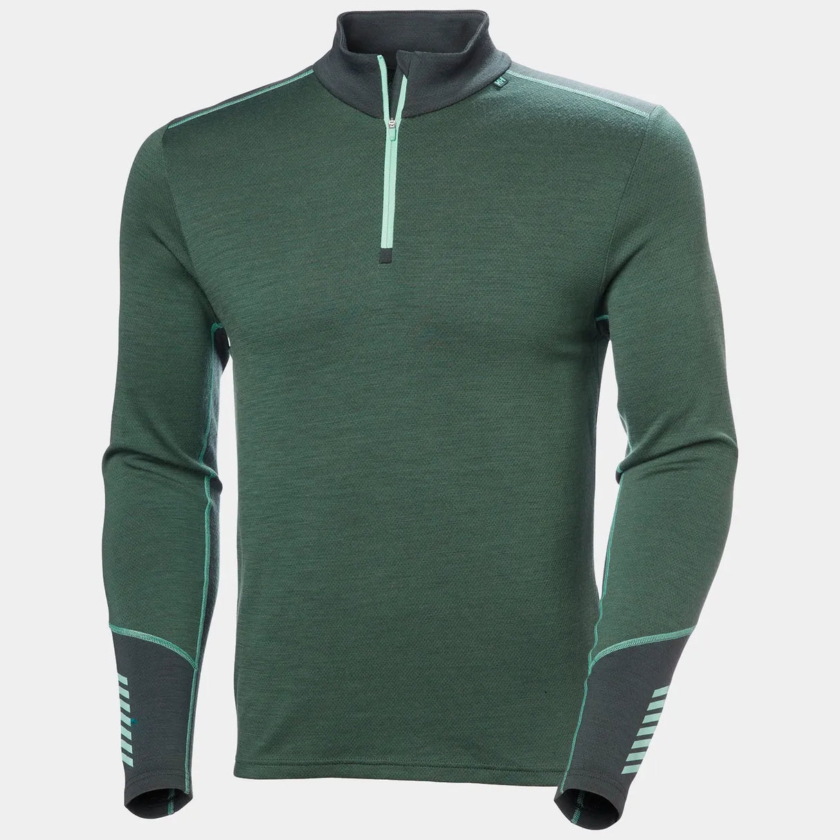 Helly Hansen Men's LIFA® Merino Midweight Half-zip Base Layer Skiundertrøje Herre - Jungle Green -