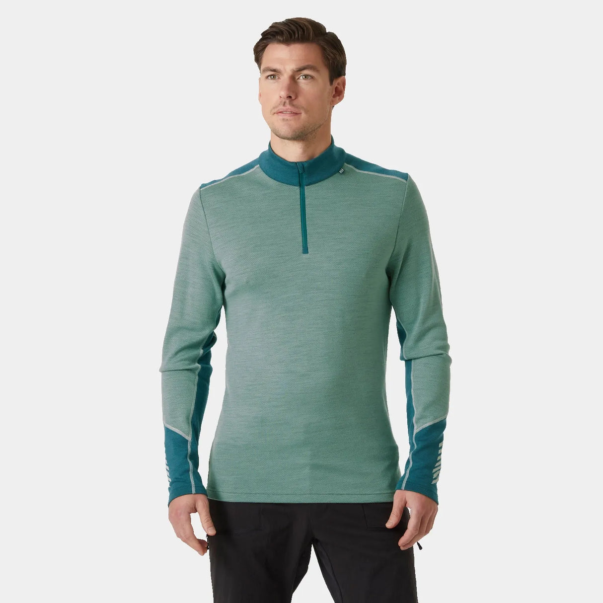 Helly Hansen Men's LIFA® Merino Midweight Half-zip Base Layer Skiundertrøje Herre - Cactus - Cactus