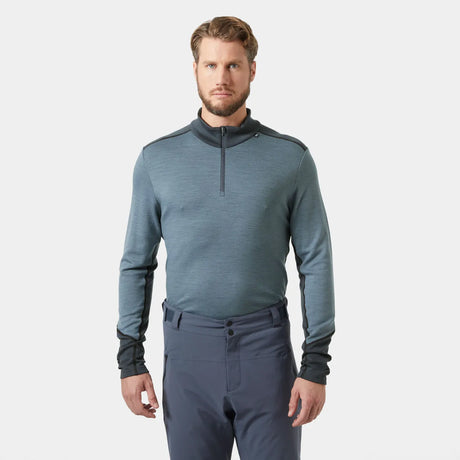 Helly Hansen Men's LIFA® Merino Midweight Half-zip Base Layer Skiundertrøje Herre - Washed Navy - Washed Navy