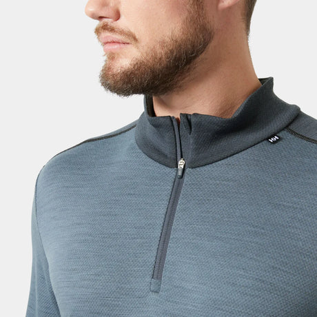 Helly Hansen Men's LIFA® Merino Midweight Half-zip Base Layer Skiundertrøje Herre - Washed Navy -