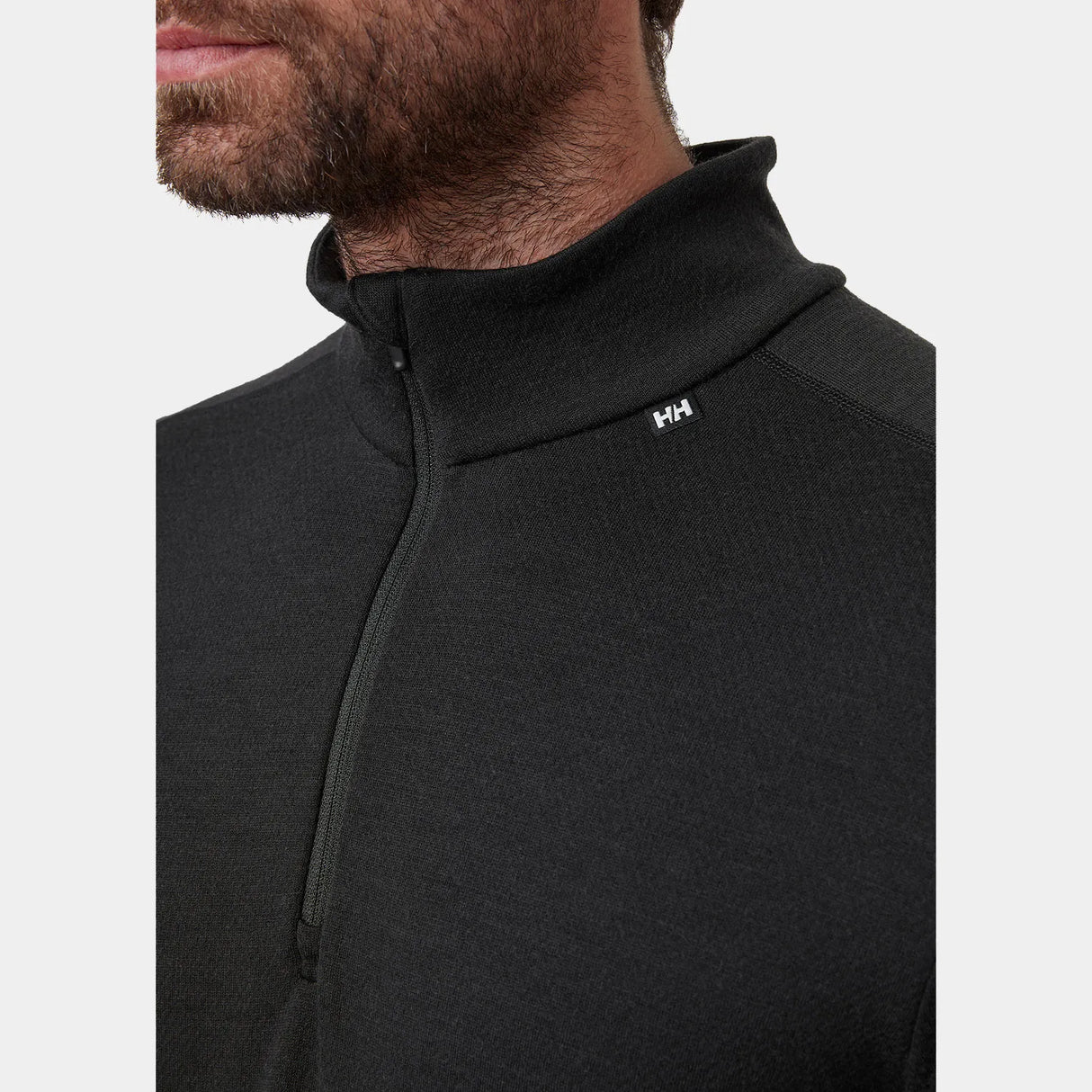 Helly Hansen Men's LIFA® Merino Midweight Half-Zip Skiundertøj Sæt Herre - Black / Black -