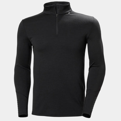 Helly Hansen Men's LIFA® Merino Midweight Half-Zip Skiundertøj Sæt Herre - Black / Black -