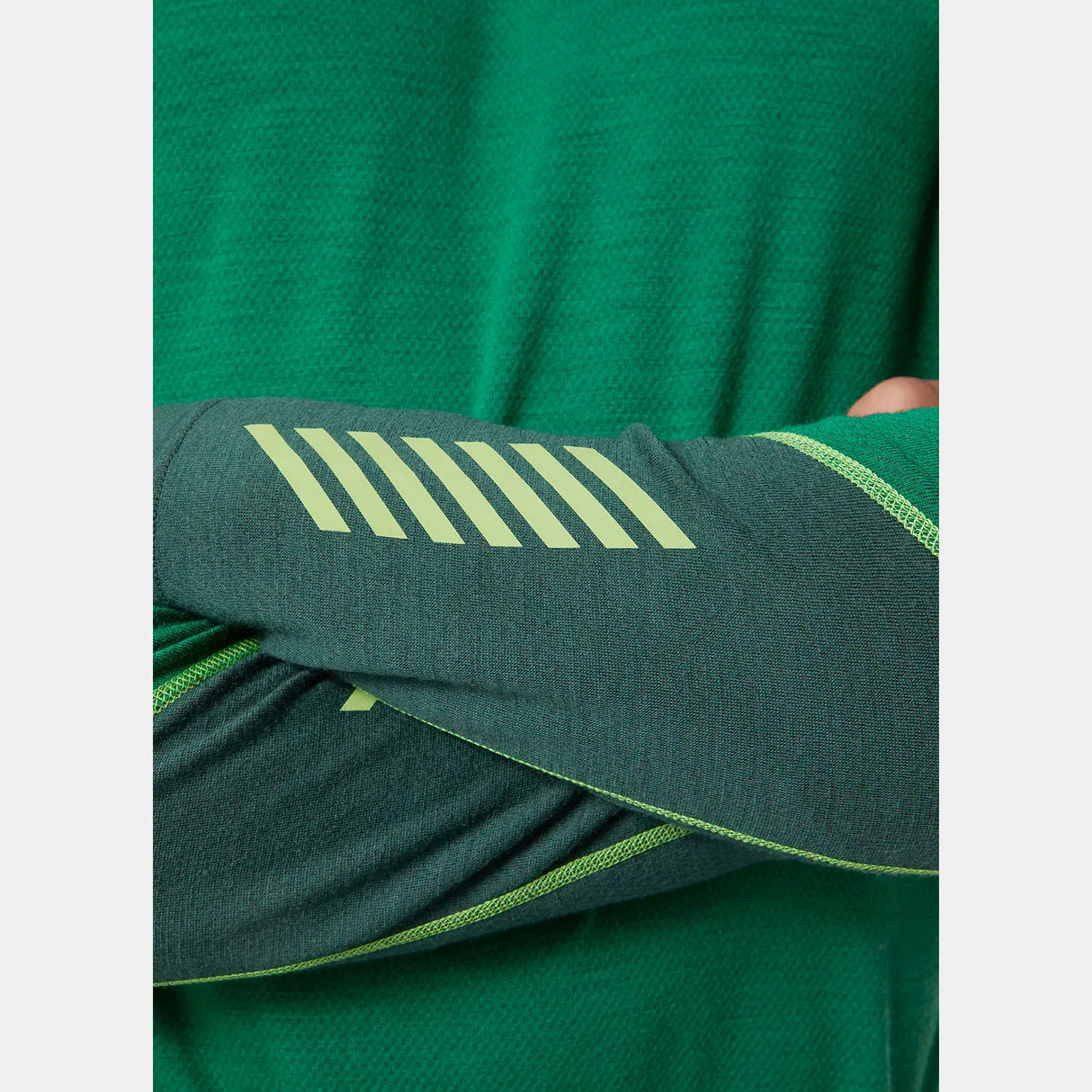 Helly Hansen Men's LIFA® Merino Midweight Crew Base Layer Skiundertrøje Herre - Malachite -