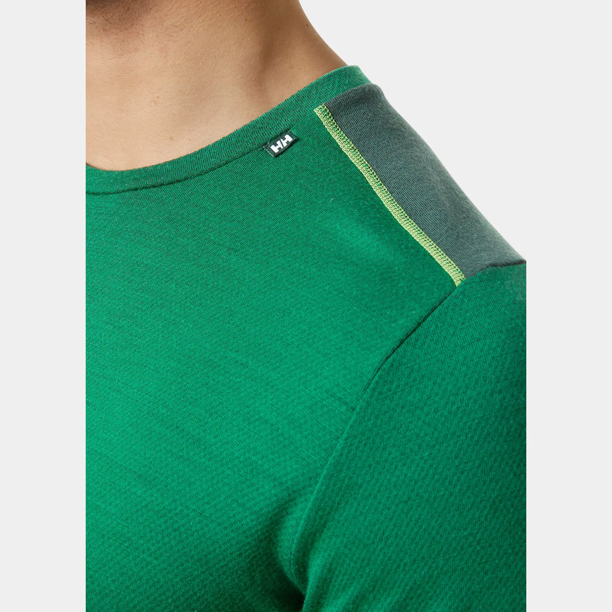 Helly Hansen Men's LIFA® Merino Midweight Crew & 3/4 Pants Skiundertøj Sæt Herre - Malachite / Black -