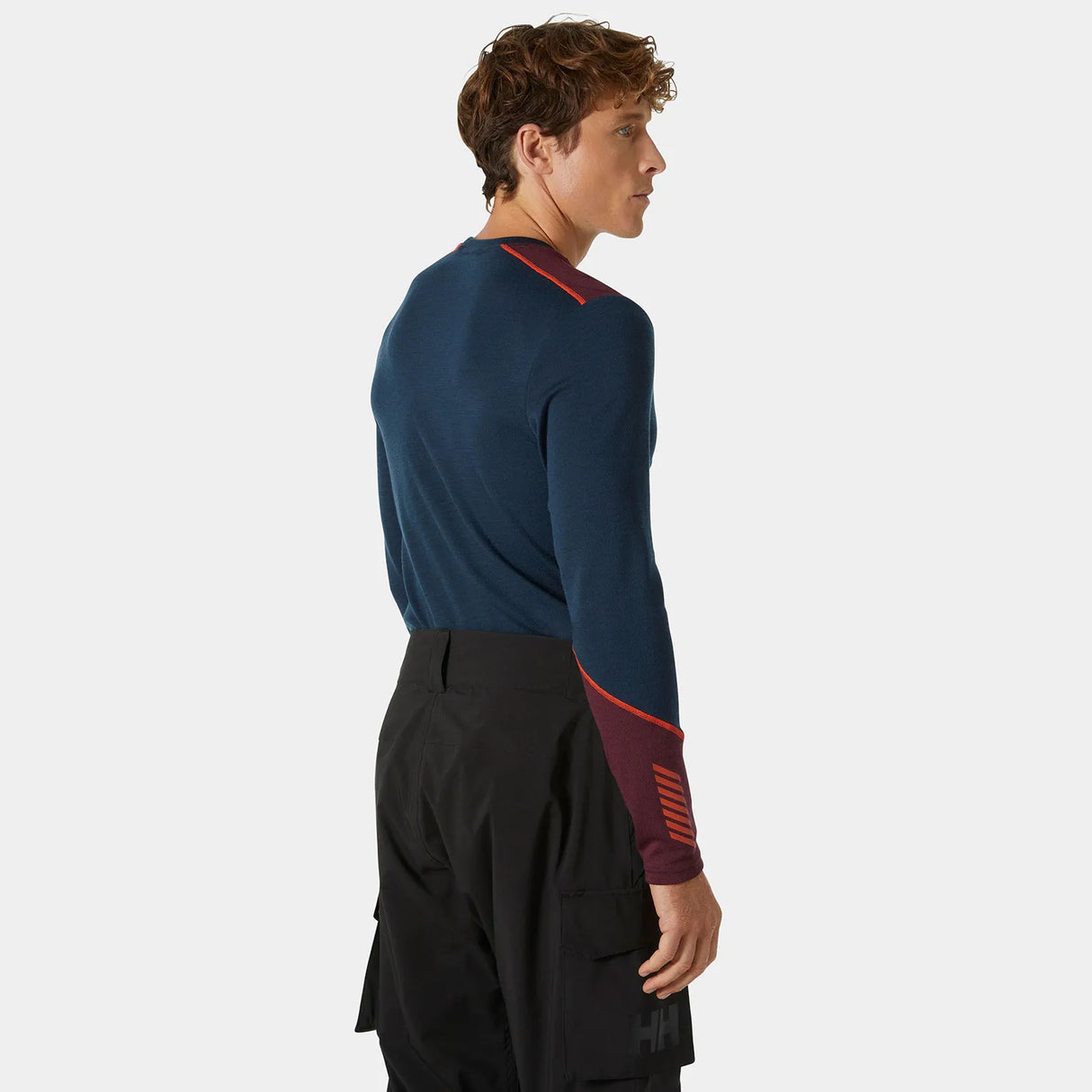 Helly Hansen Men's LIFA® Merino Midweight Crew Base Layer Skiundertrøje Herre - Midnight -