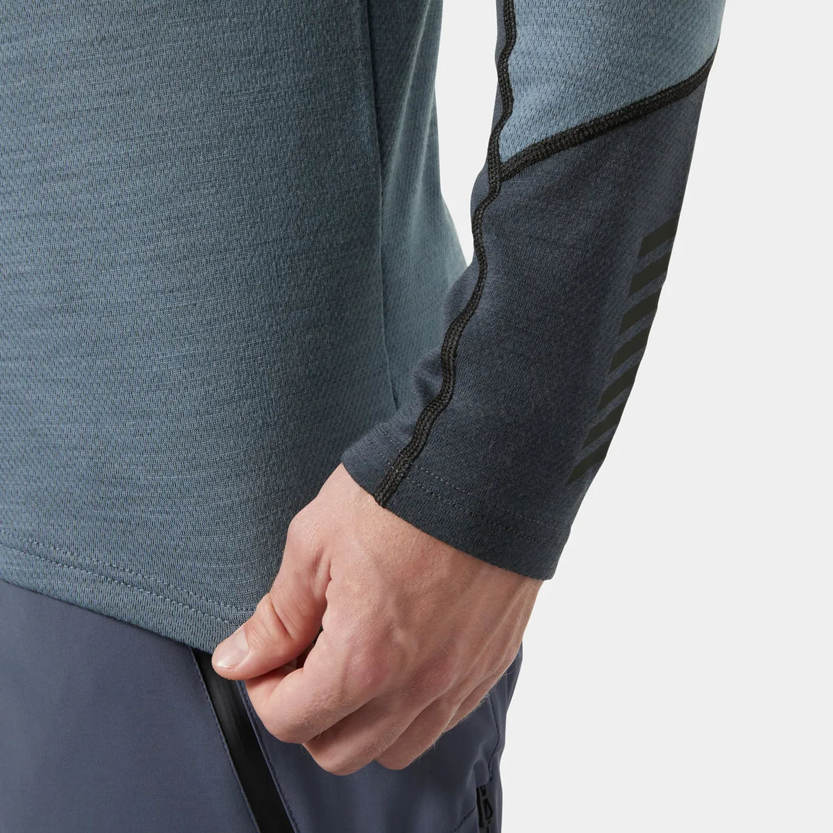 Helly Hansen Men's LIFA® Merino Midweight Crew Base Layer Skiundertrøje Herre - Washed Navy -