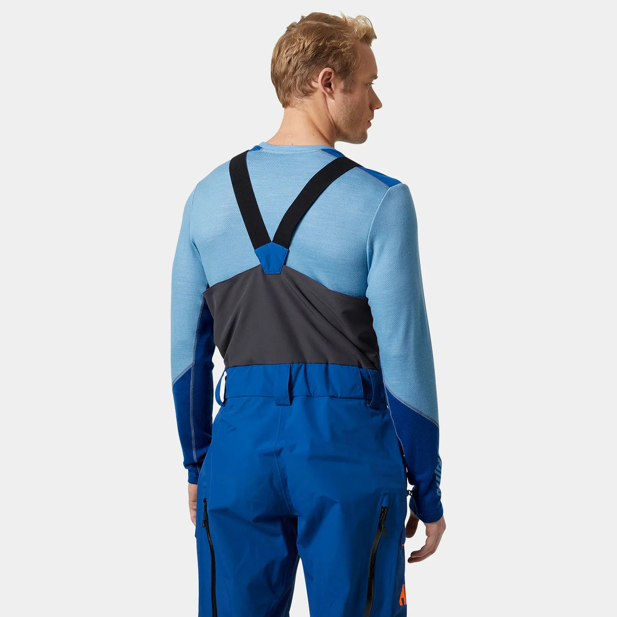 Helly Hansen Men's LIFA® Merino Midweight Crew & 3/4 Pants Skiundertøj Sæt Herre - Blue Fog / Black -