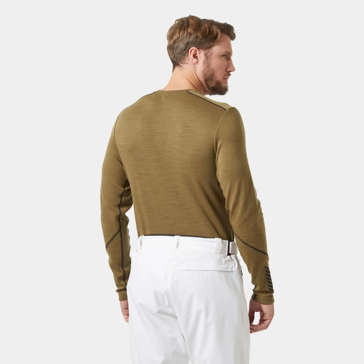 Helly Hansen Men's LIFA® Merino Midweight Crew Base Layer Skiundertrøje Herre - Sepia -