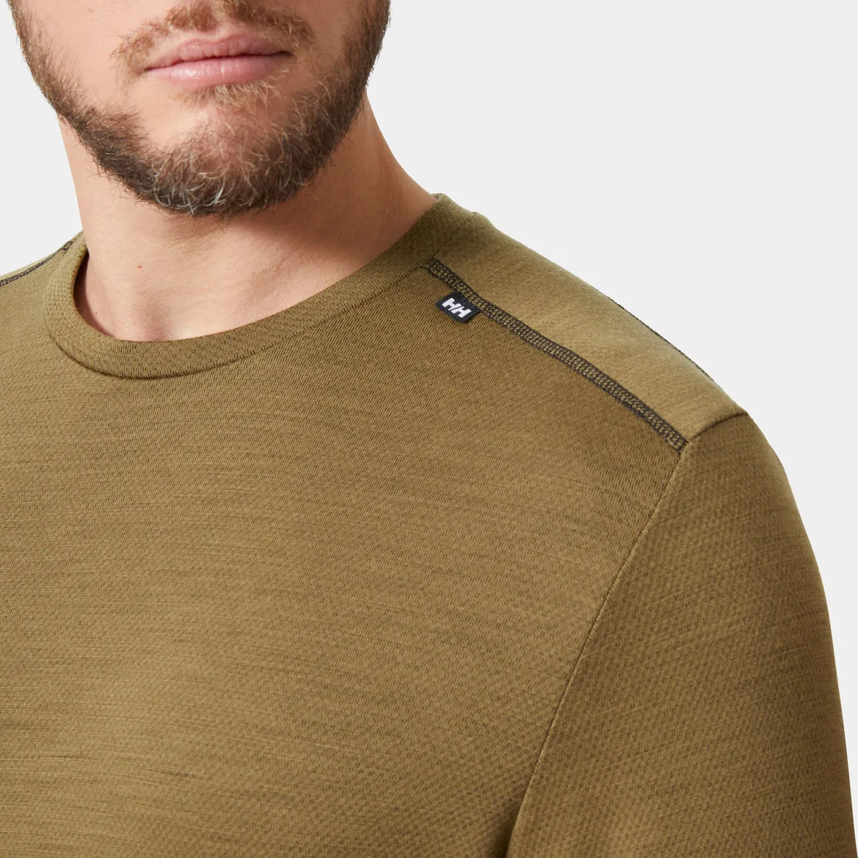 Helly Hansen Men's LIFA® Merino Midweight Crew Base Layer Skiundertrøje Herre - Sepia -