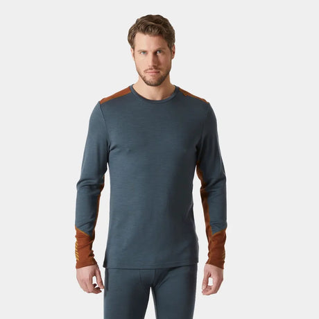Helly Hansen Men's LIFA® Merino Midweight Crew Base Layer Skiundertrøje Herre - Alpine Frost - Alpine Frost