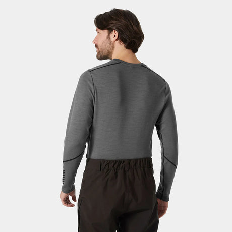 Helly Hansen Men's LIFA® Merino Midweight Crew Base Layer Skiundertrøje Herre - Concrete -