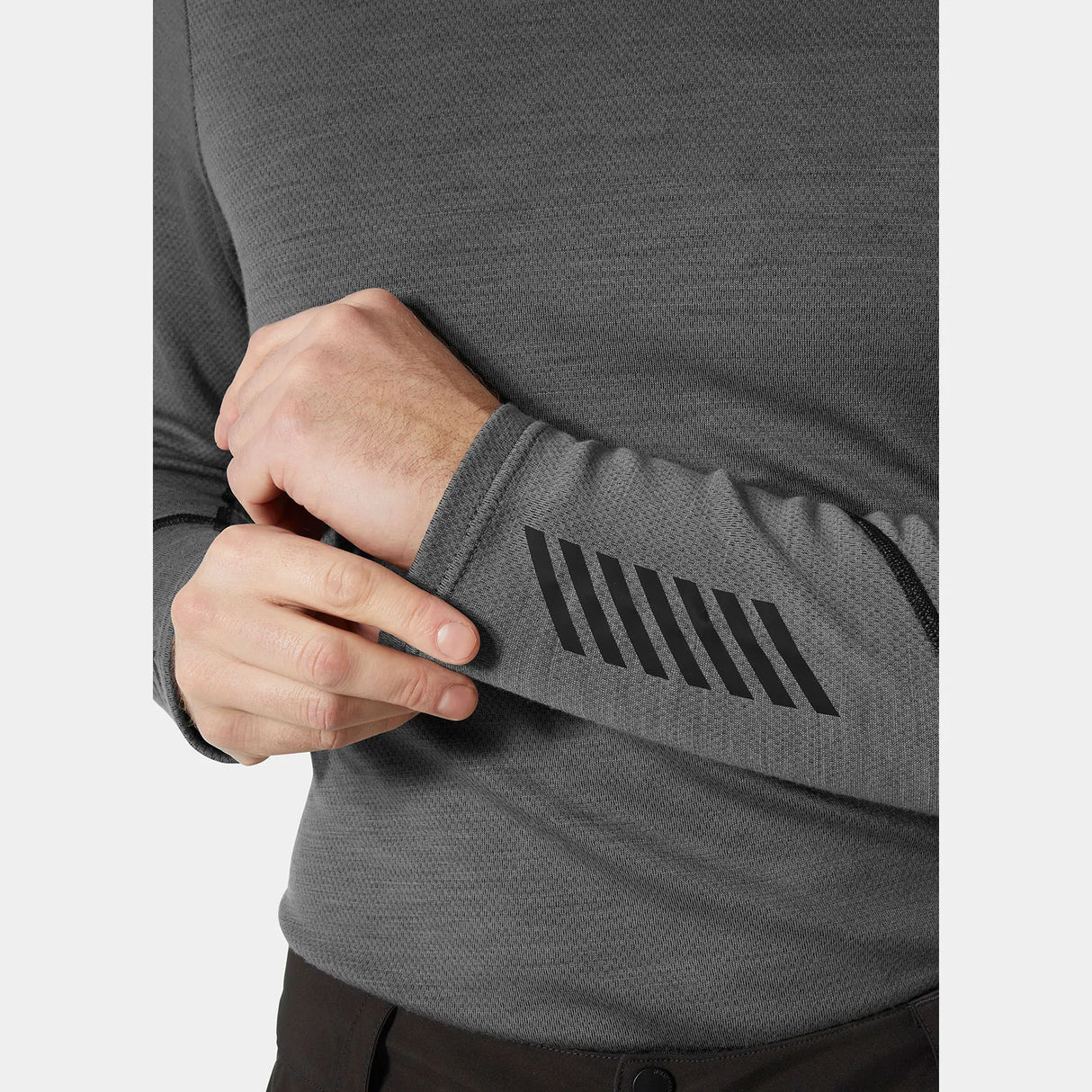 Helly Hansen Men's LIFA® Merino Midweight Crew Base Layer Skiundertrøje Herre - Concrete -