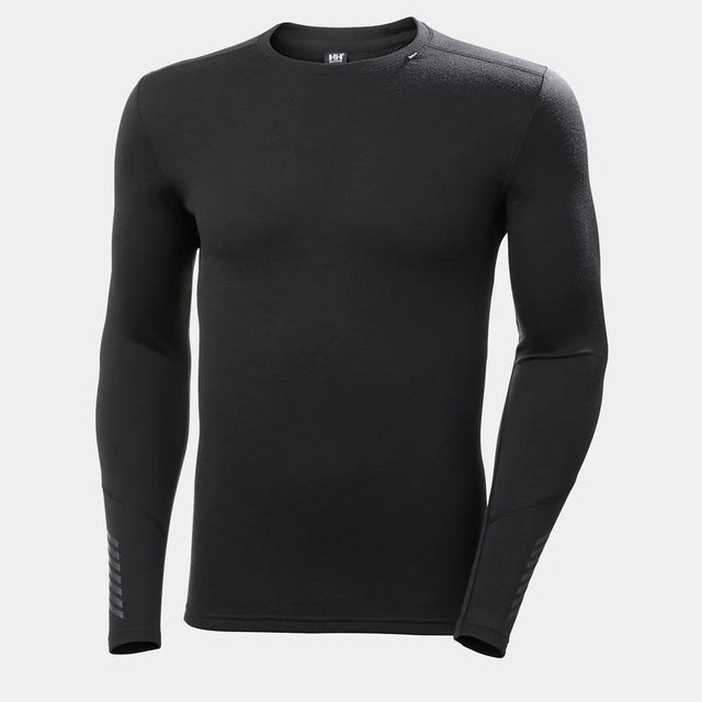 Helly Hansen Men's LIFA® Merino Midweight Crew Base Layer Skiundertrøje Herre - Black - Black