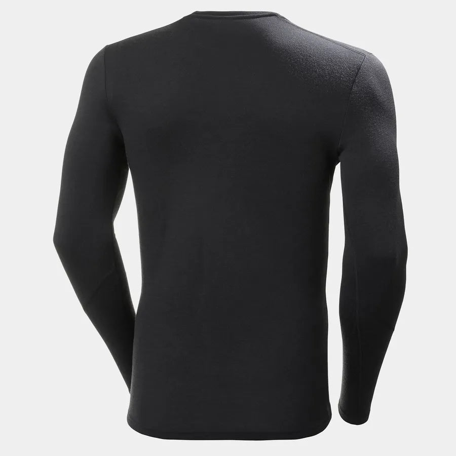 Helly Hansen Men's LIFA® Merino Midweight Crew Base Layer Skiundertrøje Herre - Black -