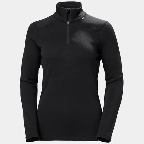 Helly Hansen Women's LIFA® Merino Midweight Half-Zip Base Layer Skiundertrøje Dame - Black - Black