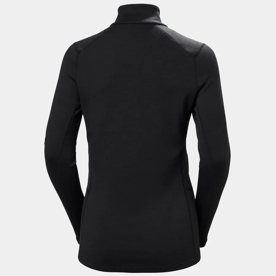 Helly Hansen Women's LIFA® Merino Midweight Half-Zip Base Layer Skiundertrøje Dame - Black -