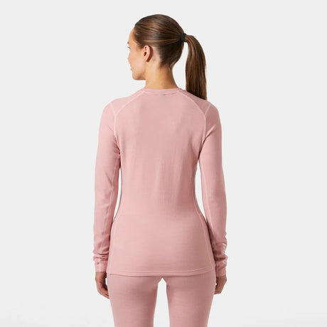 Helly Hansen Women's LIFA® Merino Midweight Crew Base Layer Skiundertrøje Dame - Pink Salt -