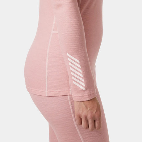 Helly Hansen Women's LIFA® Merino Midweight Crew Base Layer Skiundertrøje Dame - Pink Salt -