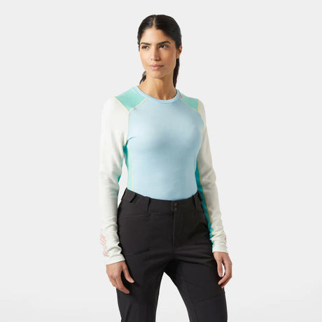 Helly Hansen Women's LIFA® Merino Midweight Skiundertøj Sæt Dame - Light Cyan -