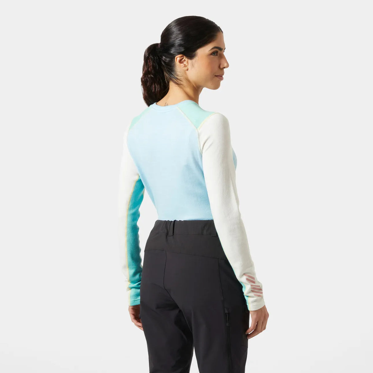 Helly Hansen Women's LIFA® Merino Midweight Skiundertøj Sæt Dame - Light Cyan -