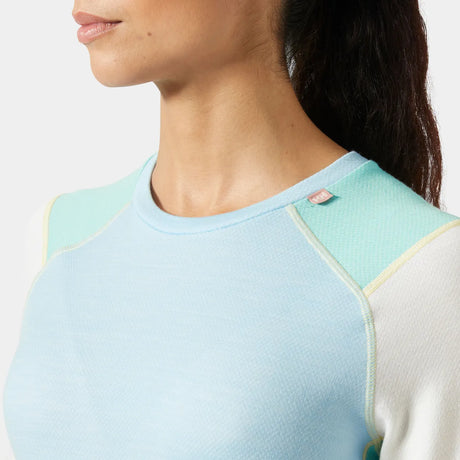 Helly Hansen Women's LIFA® Merino Midweight Skiundertøj Sæt Dame - Light Cyan -