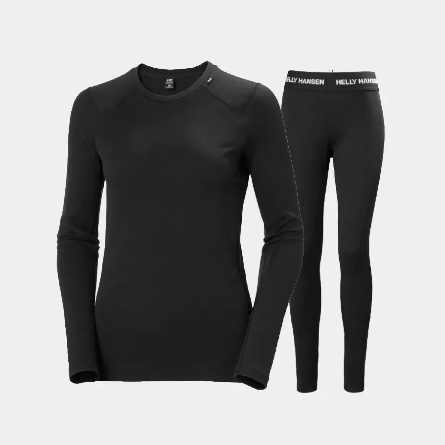 Helly Hansen Women's LIFA® Merino Midweight Skiundertøj Sæt Dame - Black - XL