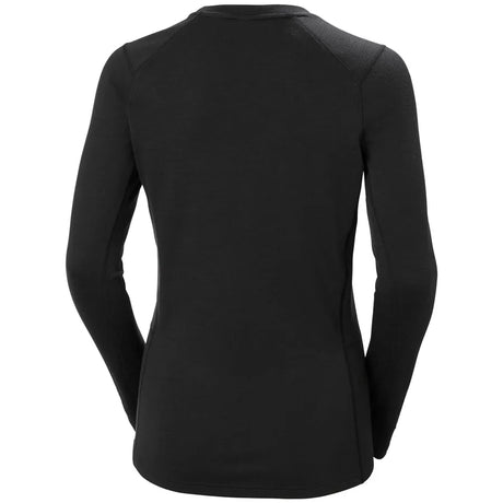 Helly Hansen Women's LIFA® Merino Midweight Crew Base Layer Skiundertrøje Dame - Black -