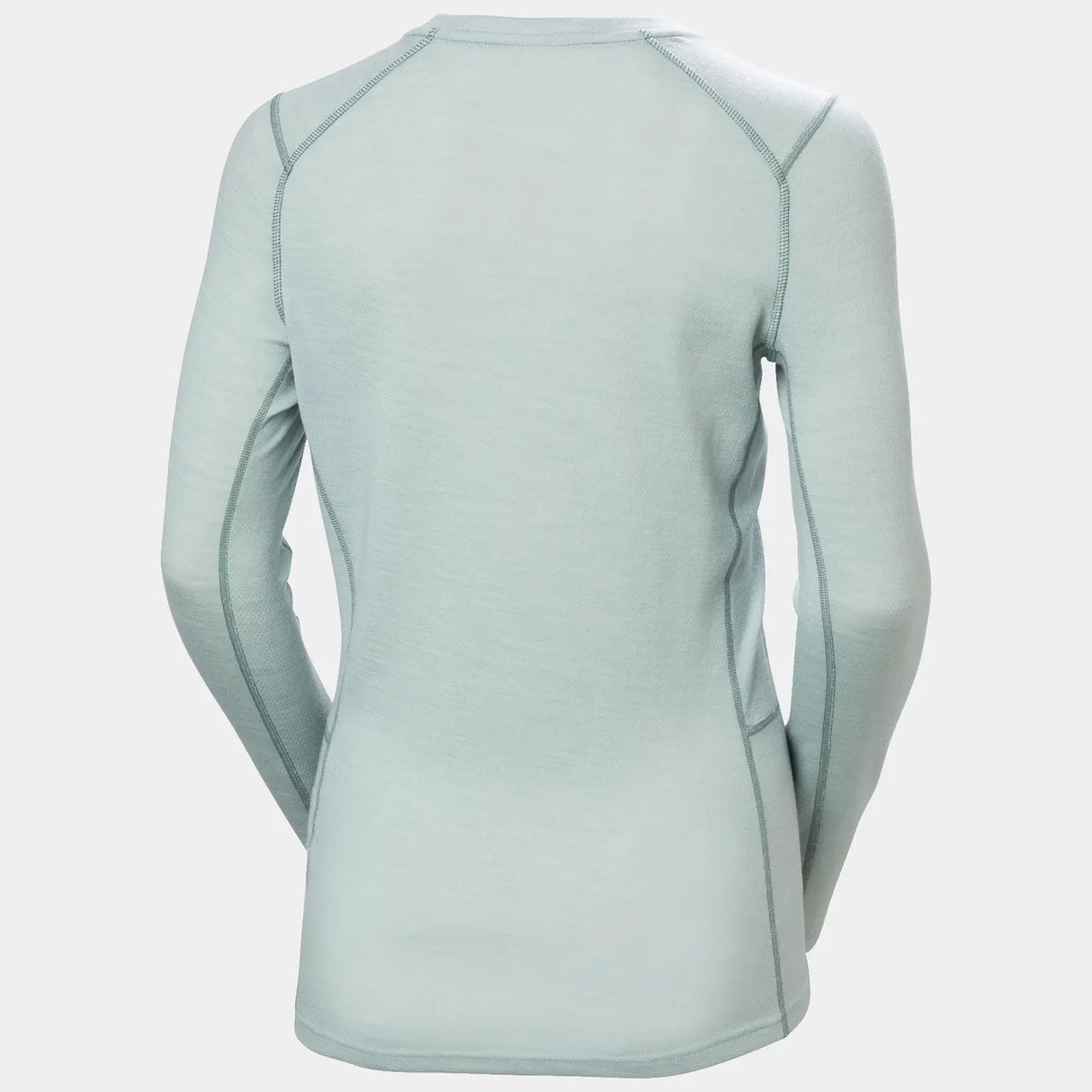 Helly Hansen Women’s LIFA® Merino Midweight Graphic Long-Sleeve Crew Base Layer Skiundertrøje Dame - Green Mist -