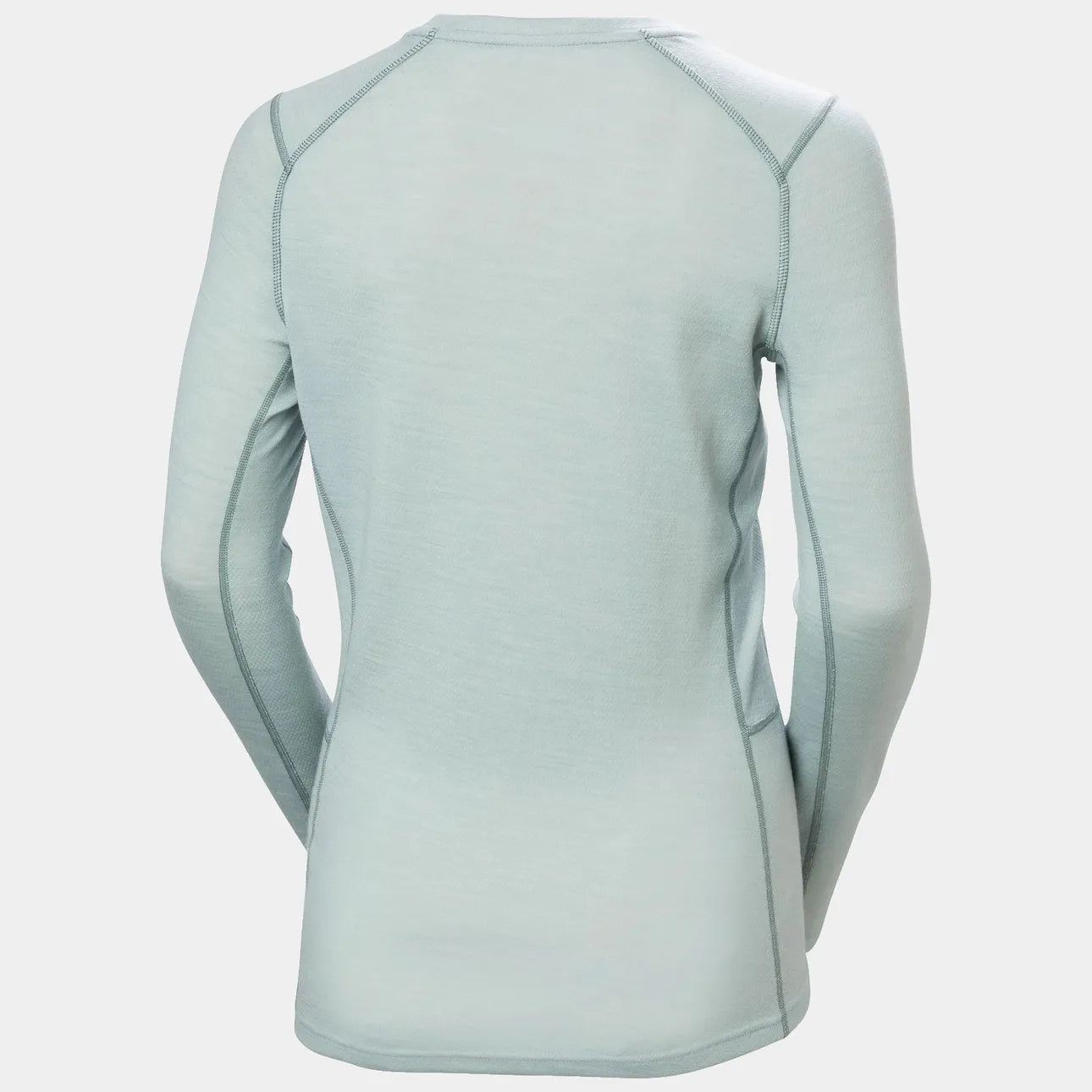 Helly Hansen Women’s LIFA® Merino Midweight Graphic Long-Sleeve Crew Base Layer Skiundertrøje Dame - Green Mist -