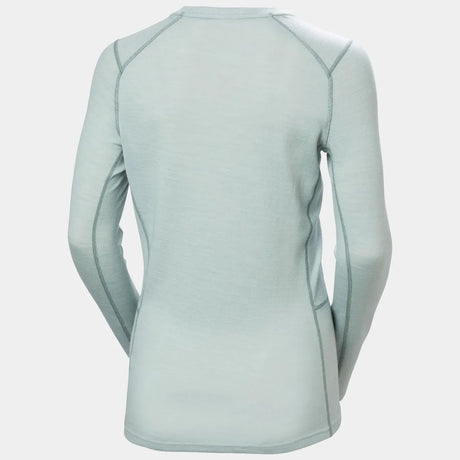 Helly Hansen Women’s LIFA® Merino Midweight Graphic Long-Sleeve Crew Base Layer Skiundertrøje Dame - Green Mist -