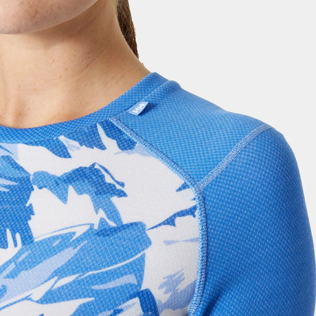 Helly Hansen Women’s LIFA® Merino Midweight Graphic Skiundertøj Sæt Dame - Ultra Blue -