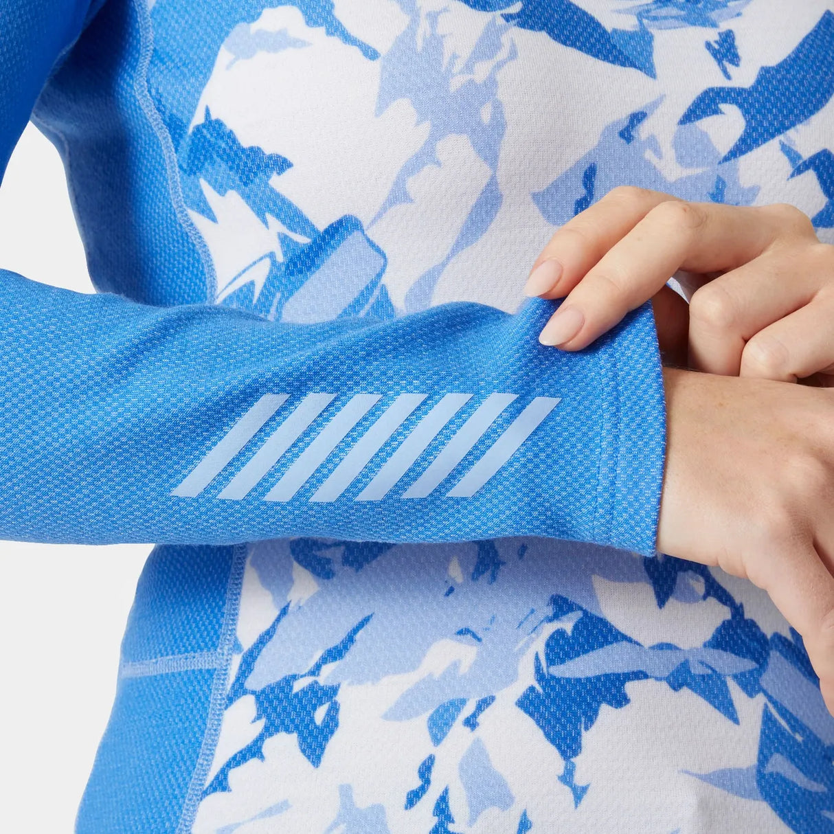 Helly Hansen Women’s LIFA® Merino Midweight Graphic Skiundertøj Sæt Dame - Ultra Blue -