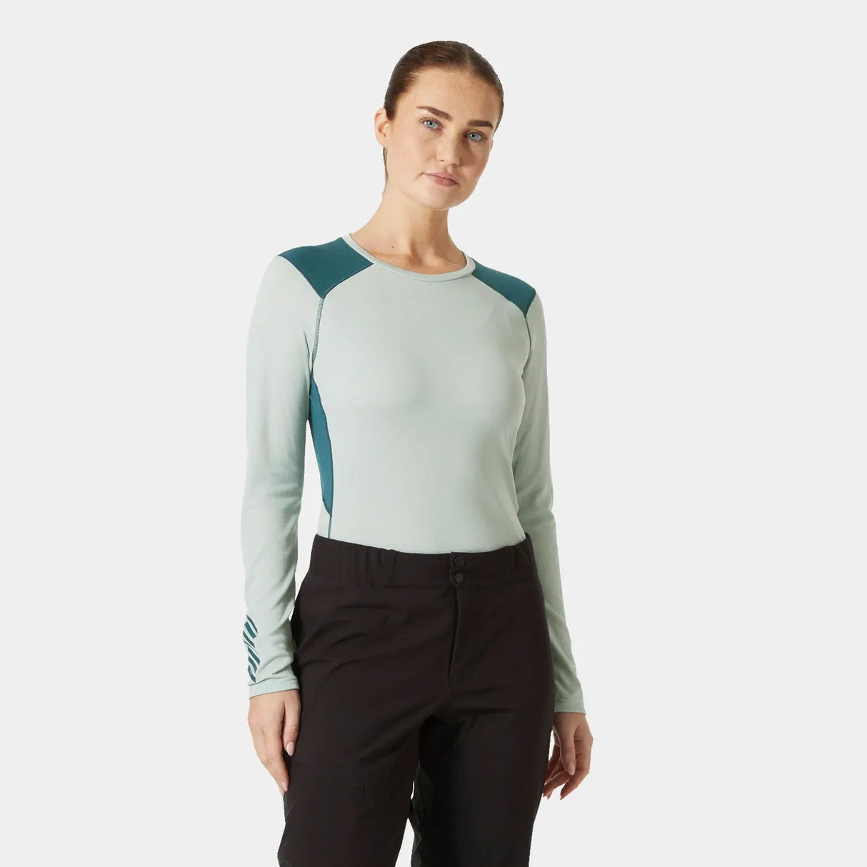 Helly Hansen Women's LIFA® ACTIVE Crew Base Layer Skiundertrøje Dame - Green Mist