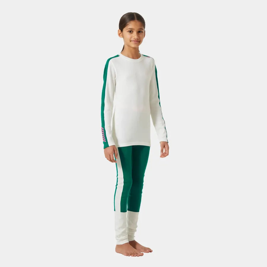 Helly Hansen Juniors' LIFA® Merino Midweight Base Layer Set Skiundertøj Børn - Emerald -