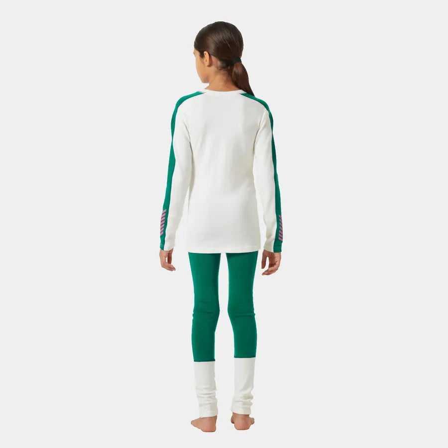 Helly Hansen Juniors' LIFA® Merino Midweight Base Layer Set Skiundertøj Børn - Emerald -