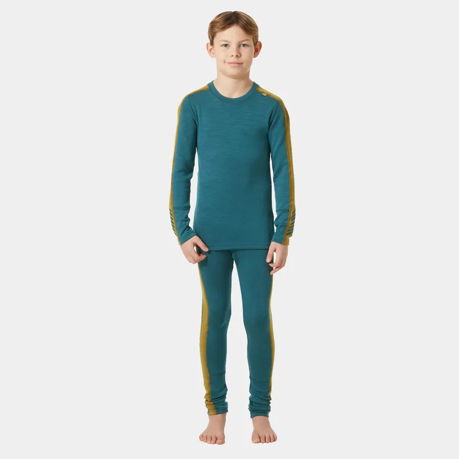 Helly Hansen Juniors' LIFA® Merino Midweight Base Layer Set Skiundertøj Børn - Dark Creek -