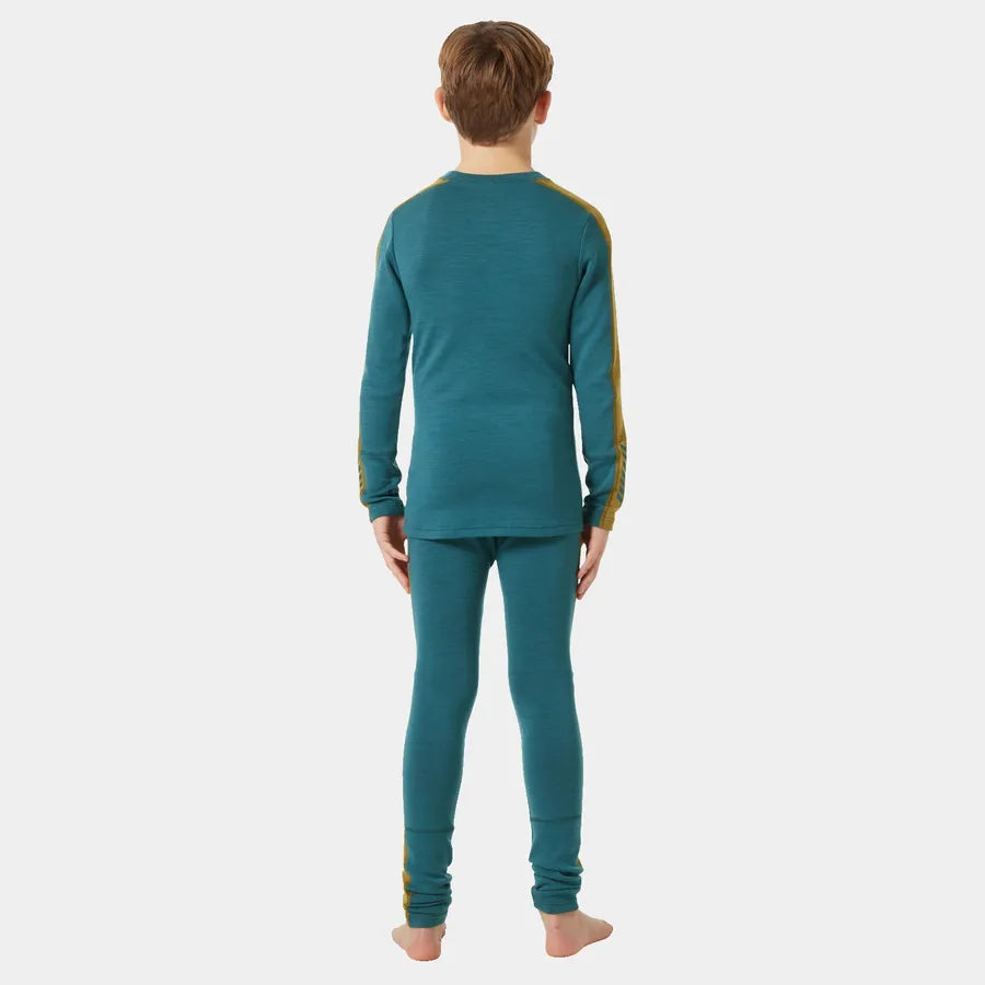 Helly Hansen Juniors' LIFA® Merino Midweight Base Layer Set Skiundertøj Børn - Dark Creek -