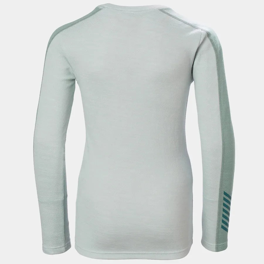 Helly Hansen Juniors' LIFA® Merino Midweight Base Layer Set Skiundertøj Børn - Green Mist -