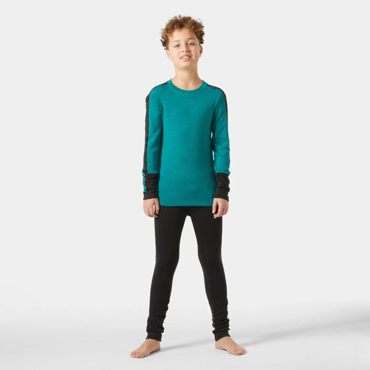 Helly Hansen Juniors' LIFA® Merino Midweight Base Layer Set Skiundertøj Børn - Signal Green -