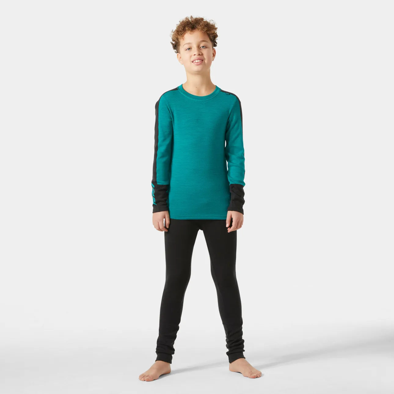 Helly Hansen Juniors' LIFA® Merino Midweight Base Layer Set Skiundertøj Børn - Signal Green -