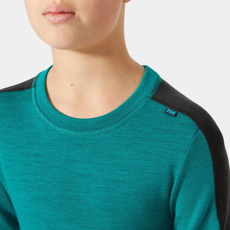 Helly Hansen Juniors' LIFA® Merino Midweight Base Layer Set Skiundertøj Børn - Signal Green -