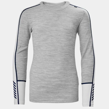 Helly Hansen Juniors' LIFA® Merino Midweight Base Layer Set Skiundertøj Børn - Grey Melange -