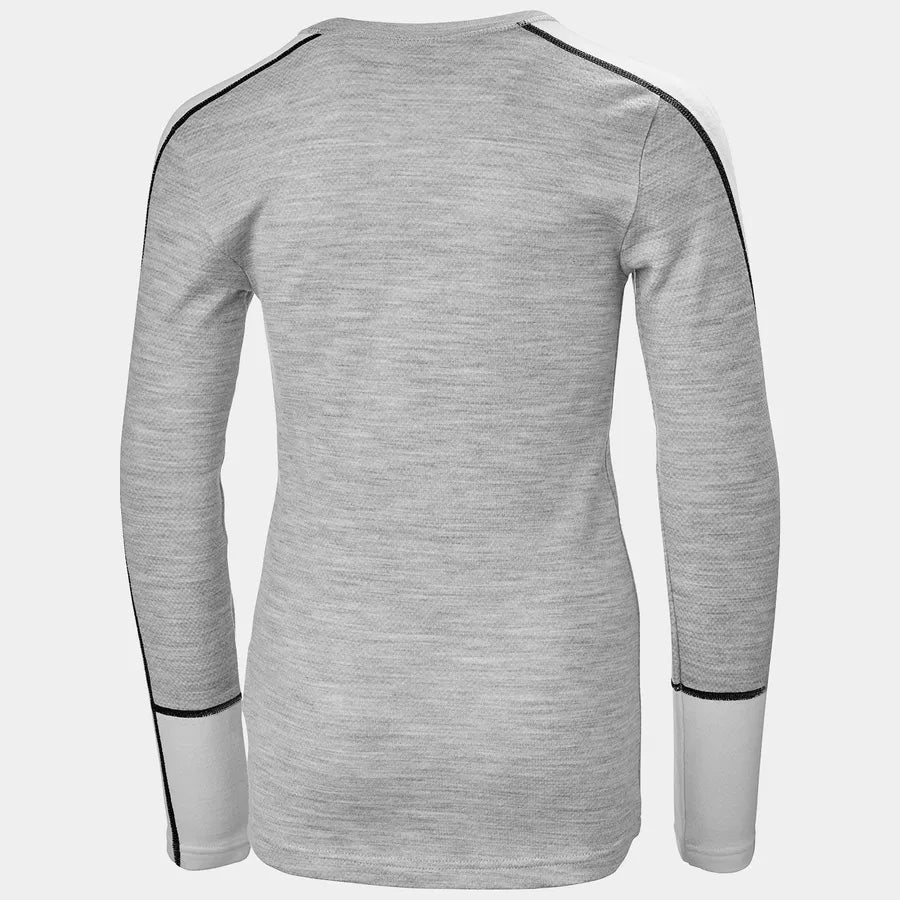 Helly Hansen Juniors' LIFA® Merino Midweight Base Layer Set Skiundertøj Børn - Grey Melange -