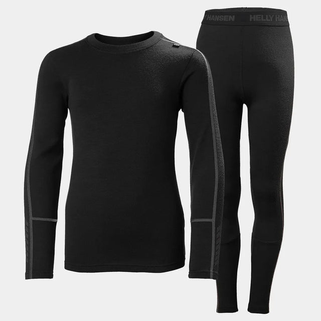 Helly Hansen Juniors' LIFA® Merino Midweight Base Layer Set Skiundertøj Børn - Black - Black
