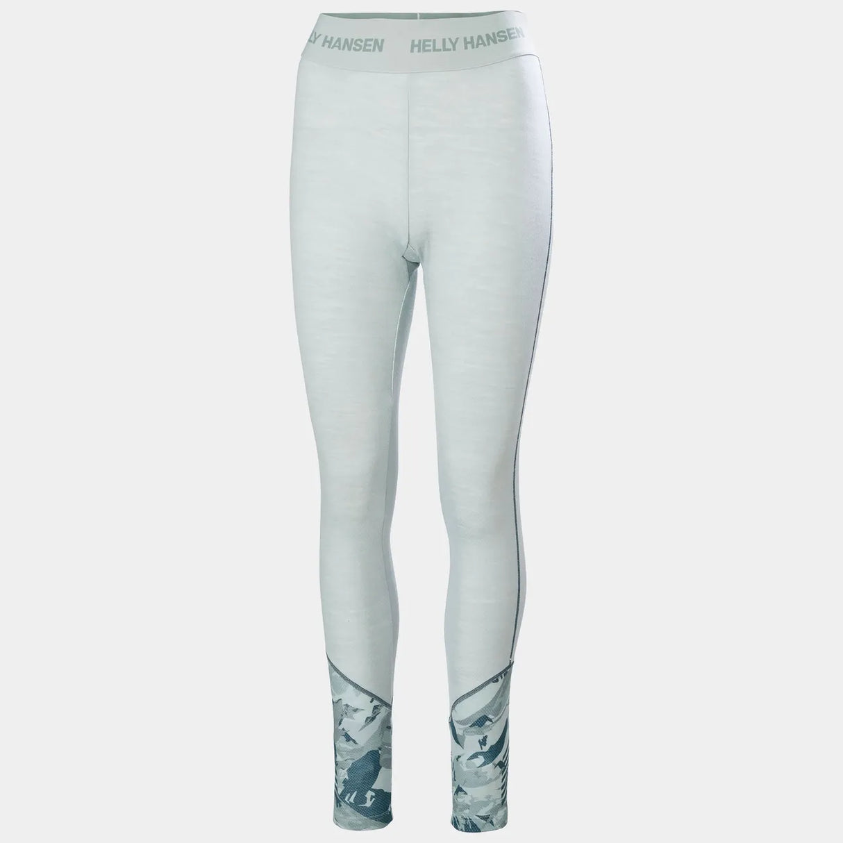 Helly Hansen Women’s Lifa Merino Midweight Graphic Base Layer Pants Skiunderbukser Dame - Green Mist -