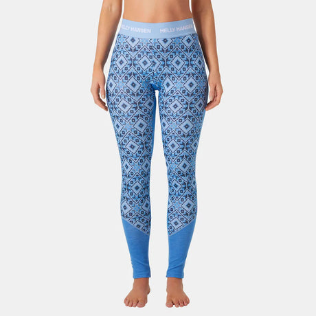 Helly Hansen Women's LIFA® Merino Midweight 2-In-1 Graphic Half-Zip Graphic Base Layer Pants Skiundertøj Sæt Dame -