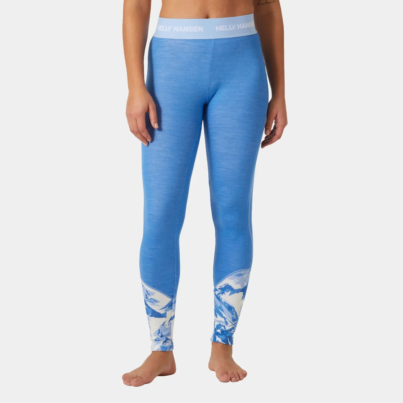 Helly Hansen Women’s LIFA® Merino Midweight Graphic Skiundertøj Sæt Dame - Ultra Blue -