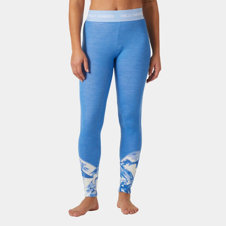 Helly Hansen Women’s LIFA® Merino Midweight Graphic Skiundertøj Sæt Dame - Ultra Blue -