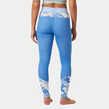 Helly Hansen Women’s LIFA® Merino Midweight Graphic Skiundertøj Sæt Dame - Ultra Blue -