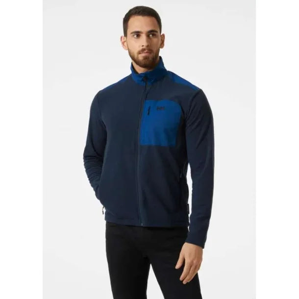 Helly Hansen Men's Daybreaker Block Microfleece Jacket Fleecejakke Herre - Navy - Navy